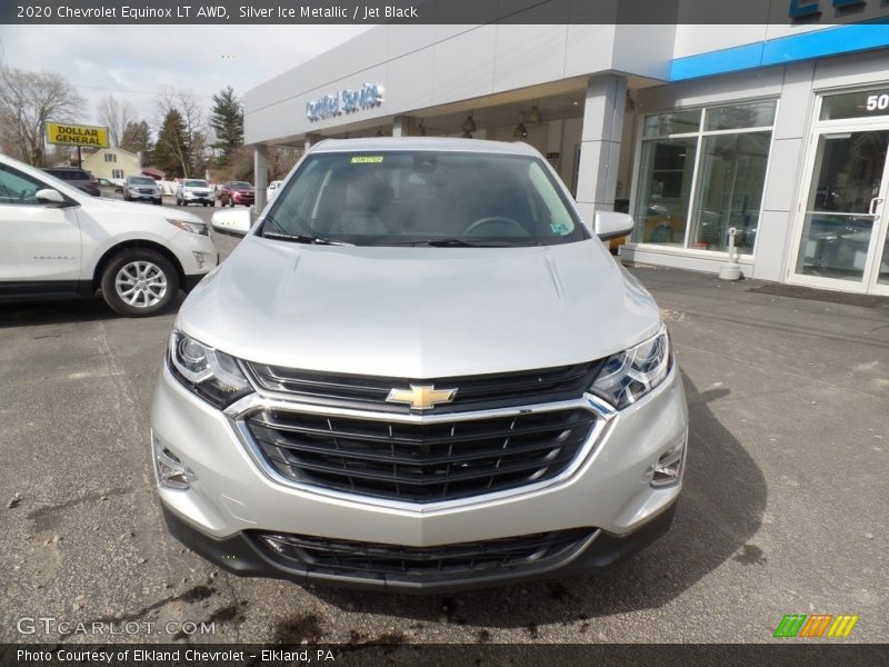 Silver Ice Metallic / Jet Black 2020 Chevrolet Equinox LT AWD