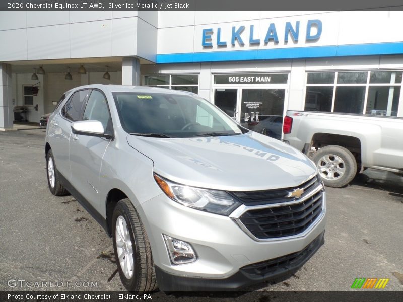 Silver Ice Metallic / Jet Black 2020 Chevrolet Equinox LT AWD