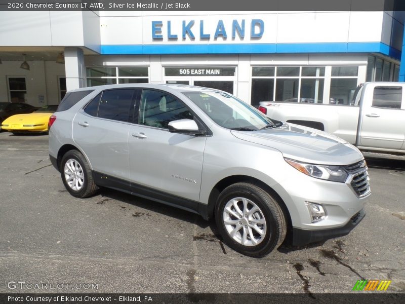 Silver Ice Metallic / Jet Black 2020 Chevrolet Equinox LT AWD