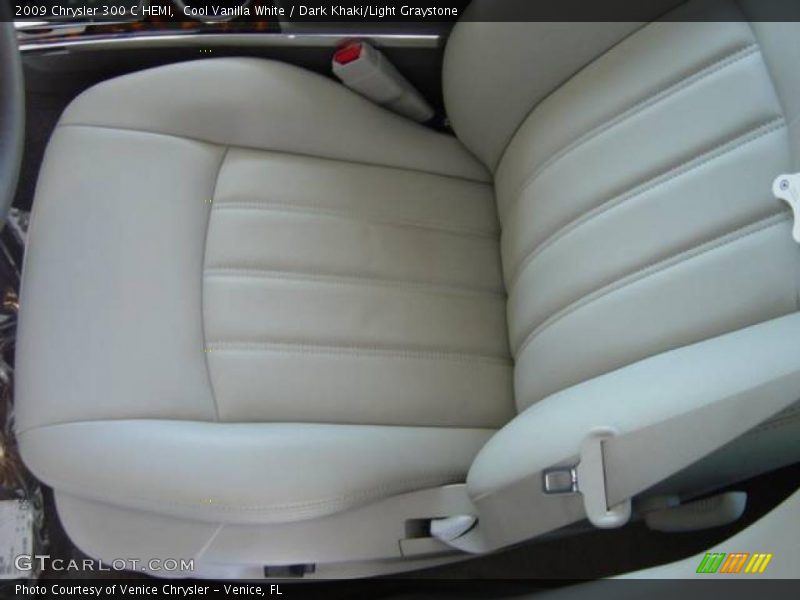 Cool Vanilla White / Dark Khaki/Light Graystone 2009 Chrysler 300 C HEMI