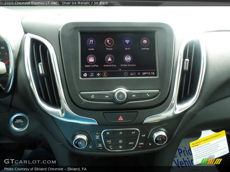 Silver Ice Metallic / Jet Black 2020 Chevrolet Equinox LT AWD