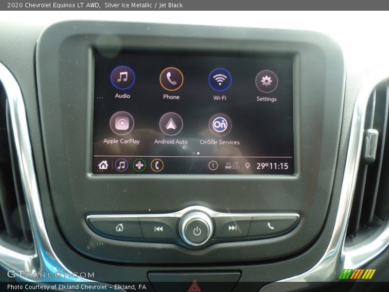 Silver Ice Metallic / Jet Black 2020 Chevrolet Equinox LT AWD