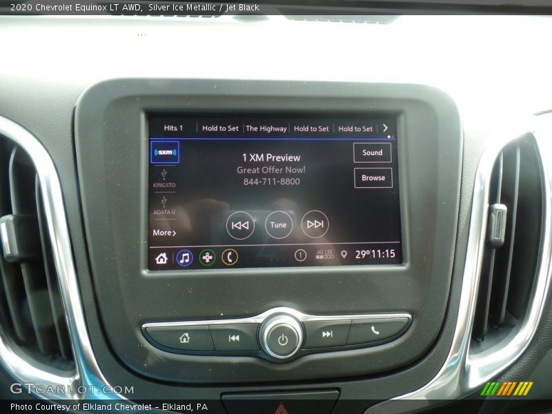 Silver Ice Metallic / Jet Black 2020 Chevrolet Equinox LT AWD