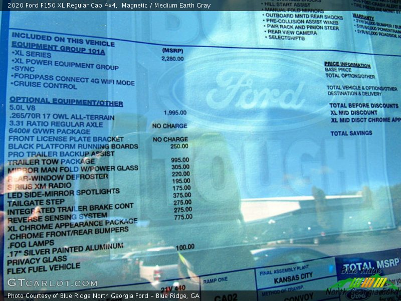 Magnetic / Medium Earth Gray 2020 Ford F150 XL Regular Cab 4x4