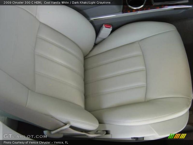 Cool Vanilla White / Dark Khaki/Light Graystone 2009 Chrysler 300 C HEMI