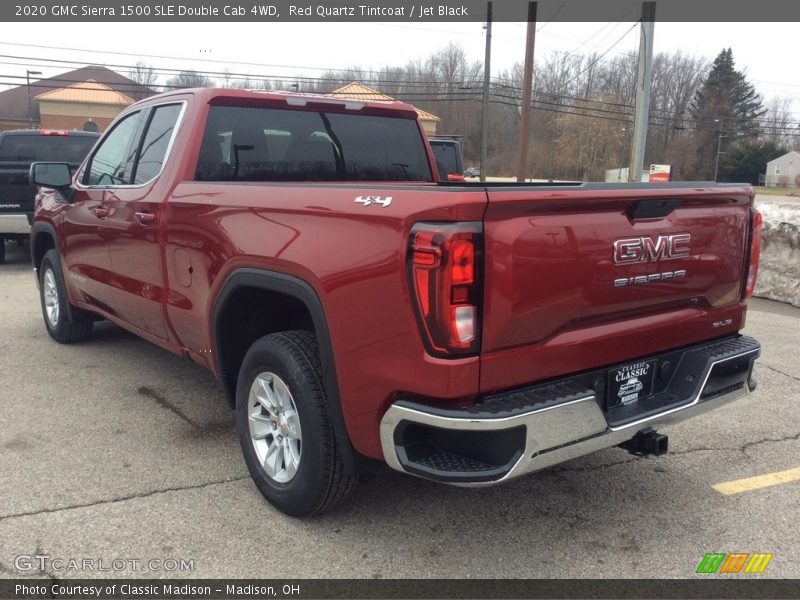 Red Quartz Tintcoat / Jet Black 2020 GMC Sierra 1500 SLE Double Cab 4WD