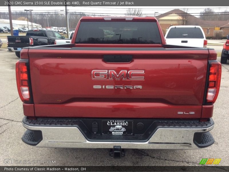 Red Quartz Tintcoat / Jet Black 2020 GMC Sierra 1500 SLE Double Cab 4WD