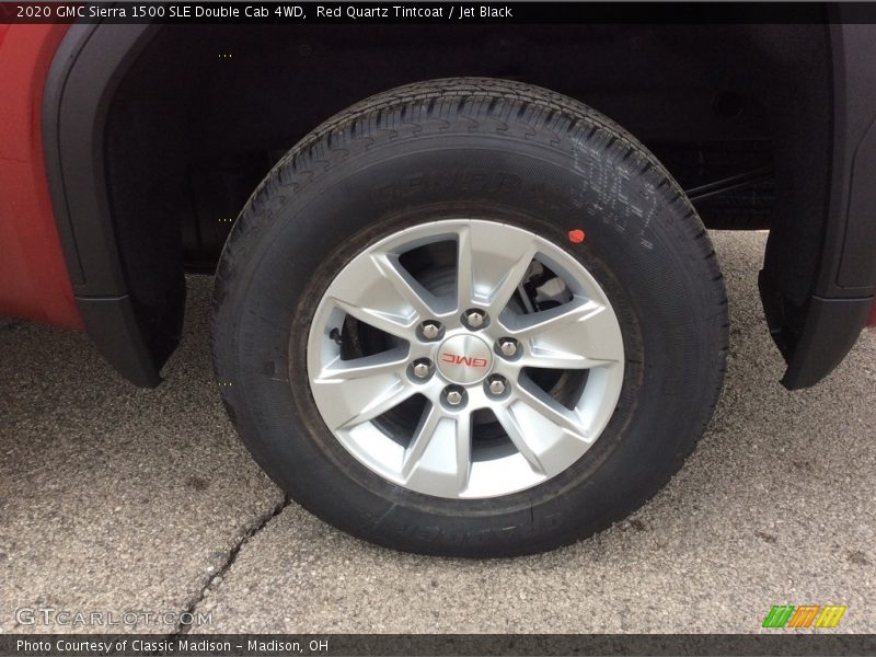 Red Quartz Tintcoat / Jet Black 2020 GMC Sierra 1500 SLE Double Cab 4WD