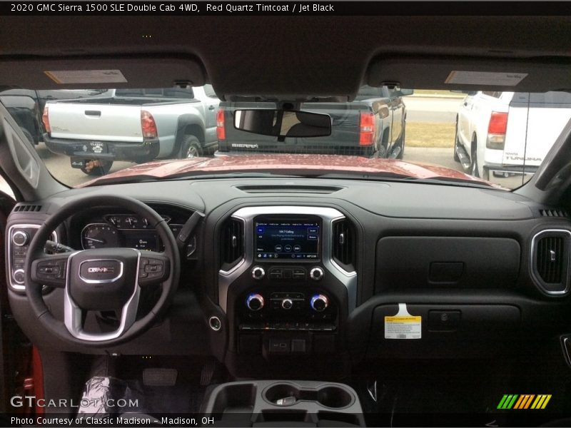 Red Quartz Tintcoat / Jet Black 2020 GMC Sierra 1500 SLE Double Cab 4WD