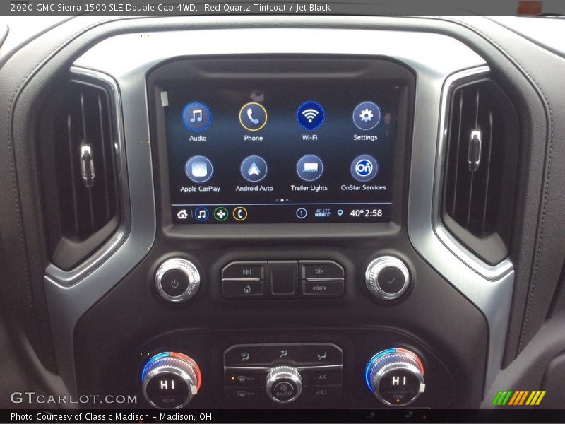 Red Quartz Tintcoat / Jet Black 2020 GMC Sierra 1500 SLE Double Cab 4WD