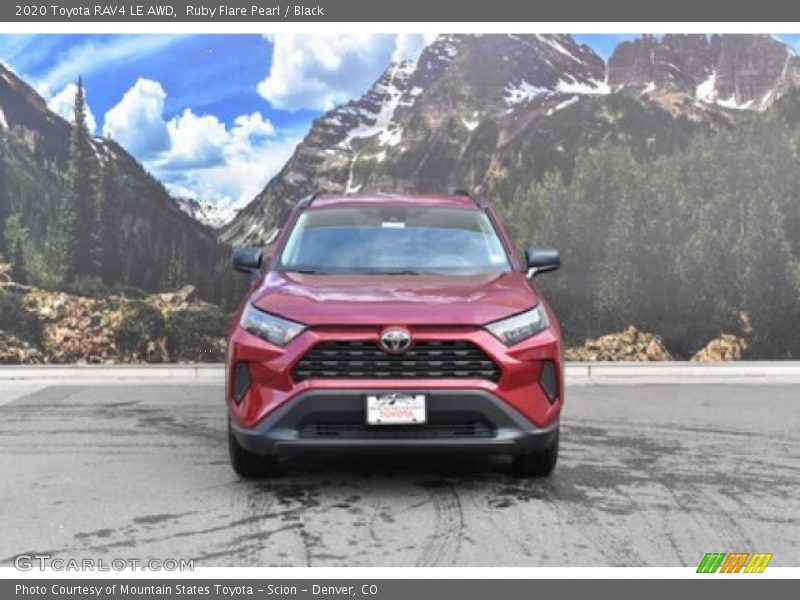 Ruby Flare Pearl / Black 2020 Toyota RAV4 LE AWD