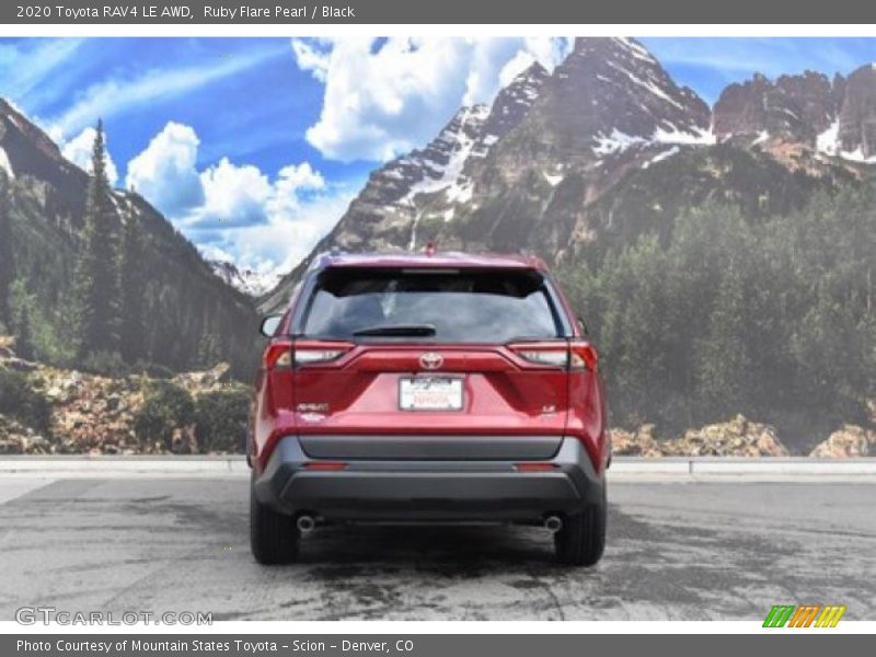 Ruby Flare Pearl / Black 2020 Toyota RAV4 LE AWD