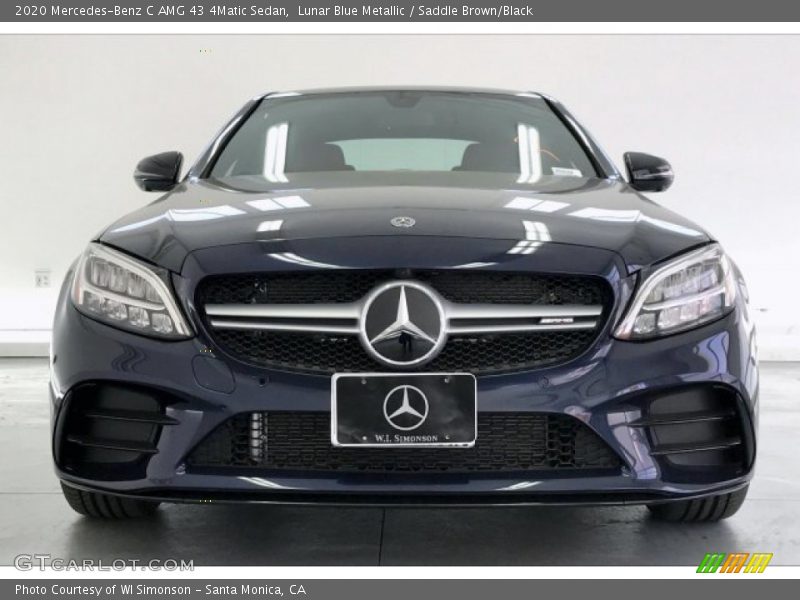 Lunar Blue Metallic / Saddle Brown/Black 2020 Mercedes-Benz C AMG 43 4Matic Sedan