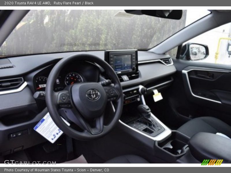 Ruby Flare Pearl / Black 2020 Toyota RAV4 LE AWD