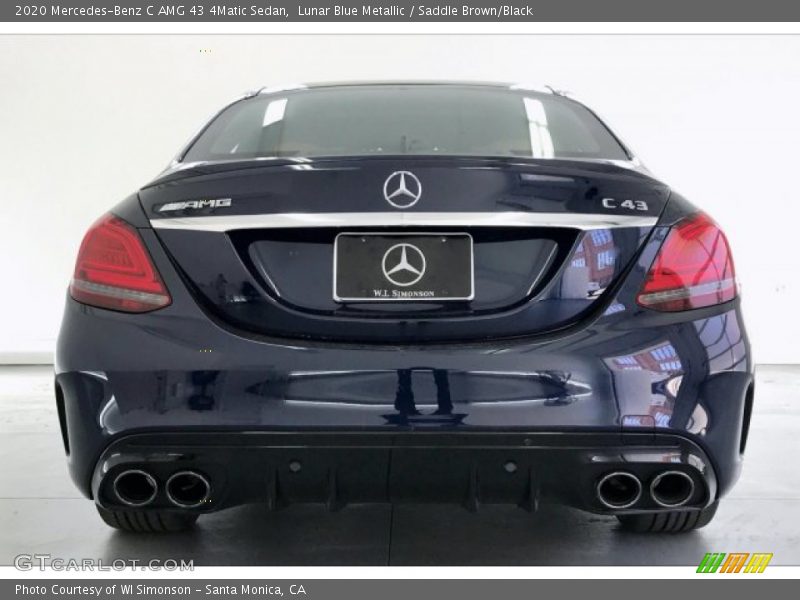 Lunar Blue Metallic / Saddle Brown/Black 2020 Mercedes-Benz C AMG 43 4Matic Sedan