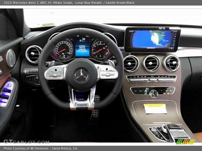 Lunar Blue Metallic / Saddle Brown/Black 2020 Mercedes-Benz C AMG 43 4Matic Sedan