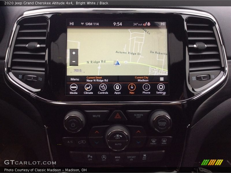 Bright White / Black 2020 Jeep Grand Cherokee Altitude 4x4