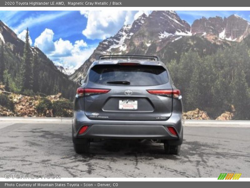 Magnetic Gray Metallic / Black 2020 Toyota Highlander LE AWD