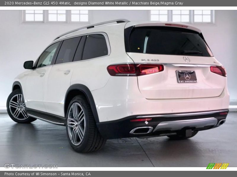 designo Diamond White Metallic / Macchiato Beige/Magma Gray 2020 Mercedes-Benz GLS 450 4Matic