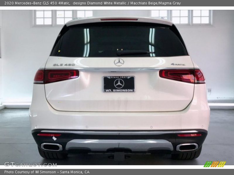 designo Diamond White Metallic / Macchiato Beige/Magma Gray 2020 Mercedes-Benz GLS 450 4Matic