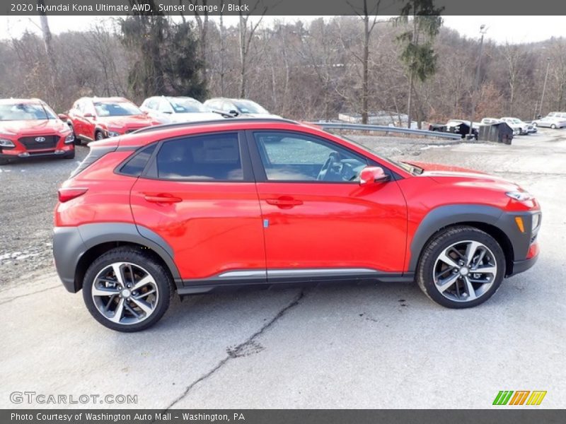  2020 Kona Ultimate AWD Sunset Orange