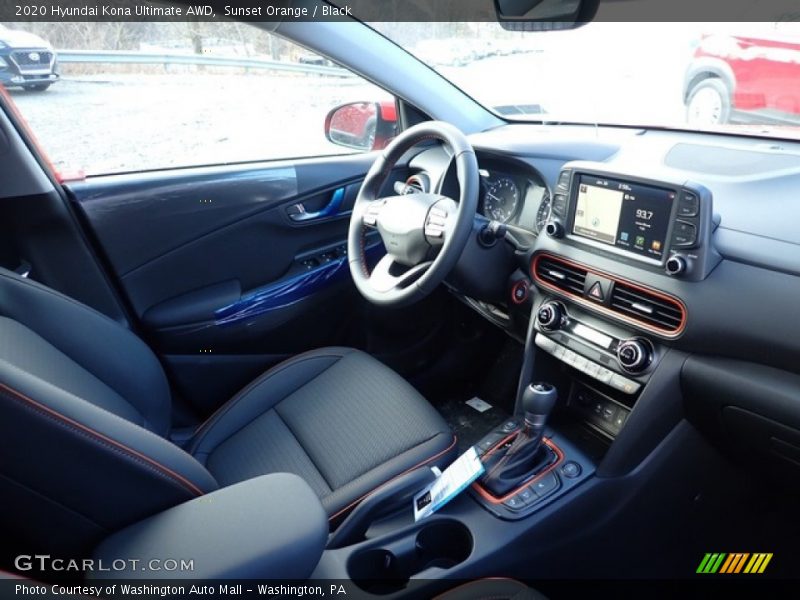 Sunset Orange / Black 2020 Hyundai Kona Ultimate AWD