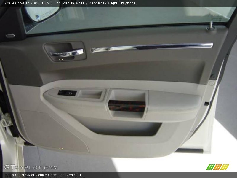 Cool Vanilla White / Dark Khaki/Light Graystone 2009 Chrysler 300 C HEMI