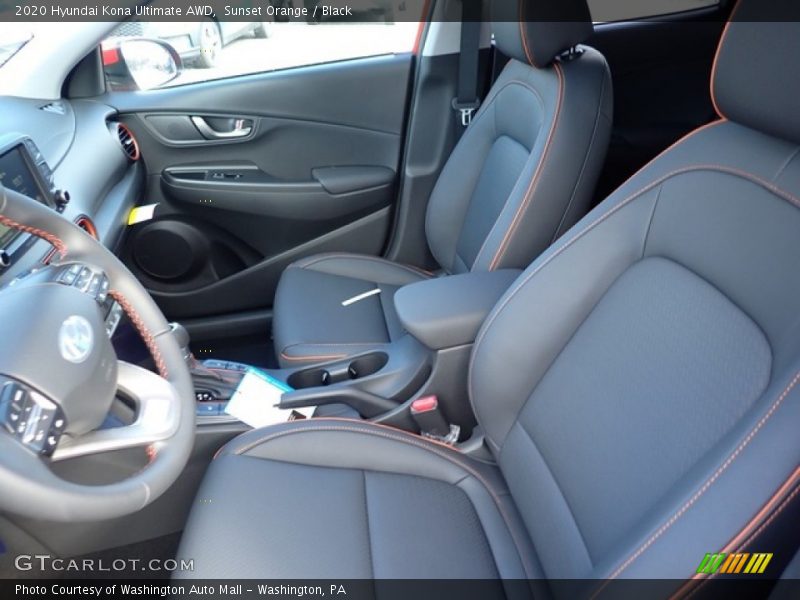 Sunset Orange / Black 2020 Hyundai Kona Ultimate AWD