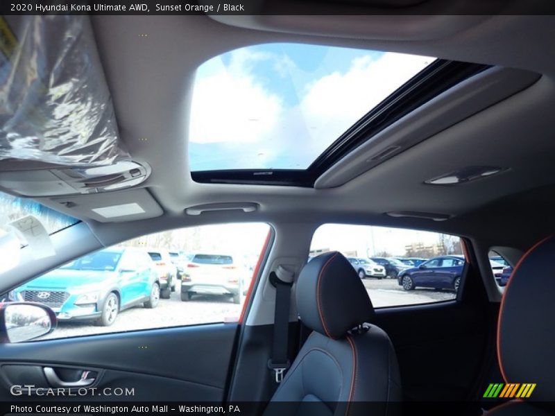 Sunset Orange / Black 2020 Hyundai Kona Ultimate AWD
