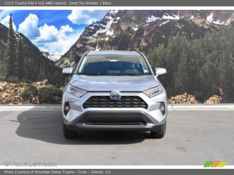 Silver Sky Metallic / Black 2020 Toyota RAV4 XLE AWD Hybrid