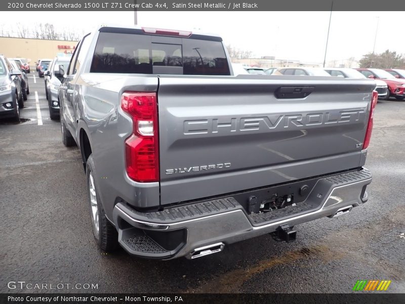 Satin Steel Metallic / Jet Black 2020 Chevrolet Silverado 1500 LT Z71 Crew Cab 4x4