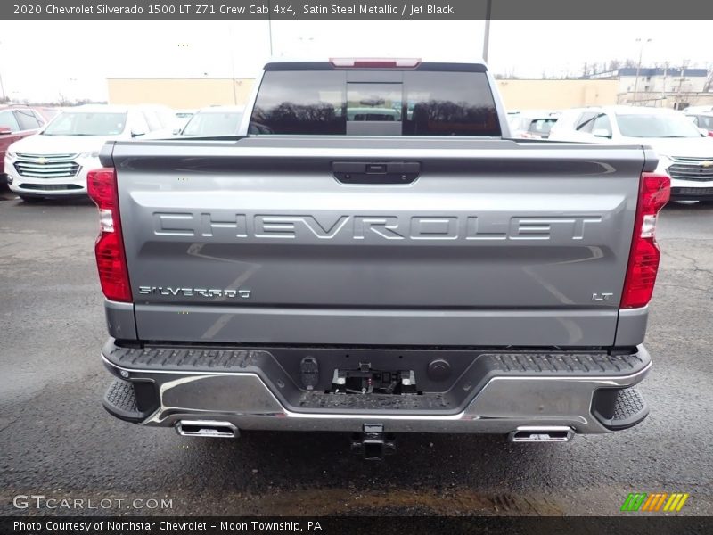 Satin Steel Metallic / Jet Black 2020 Chevrolet Silverado 1500 LT Z71 Crew Cab 4x4