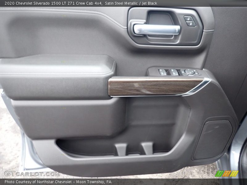 Satin Steel Metallic / Jet Black 2020 Chevrolet Silverado 1500 LT Z71 Crew Cab 4x4