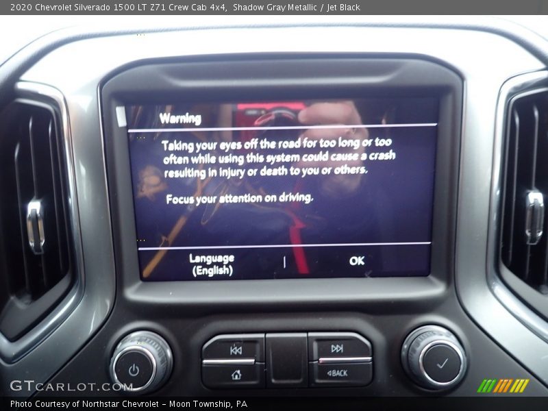 Shadow Gray Metallic / Jet Black 2020 Chevrolet Silverado 1500 LT Z71 Crew Cab 4x4