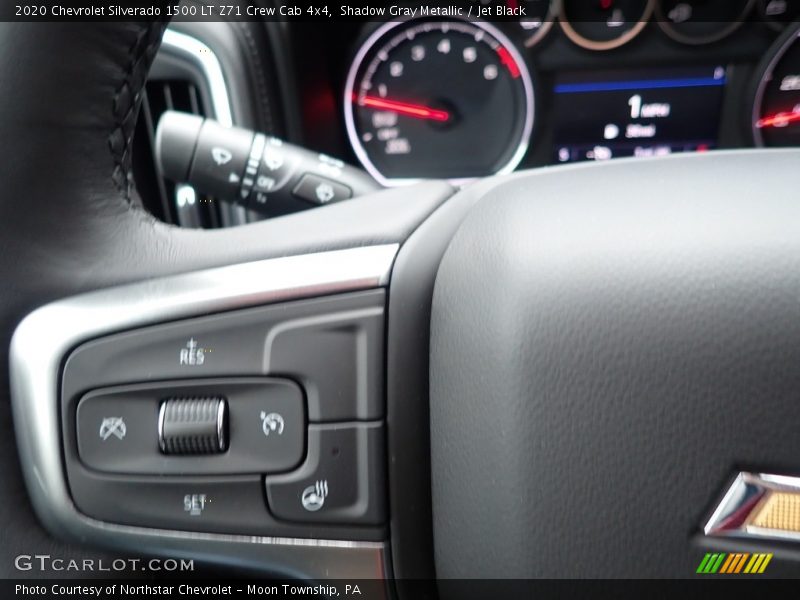 Shadow Gray Metallic / Jet Black 2020 Chevrolet Silverado 1500 LT Z71 Crew Cab 4x4