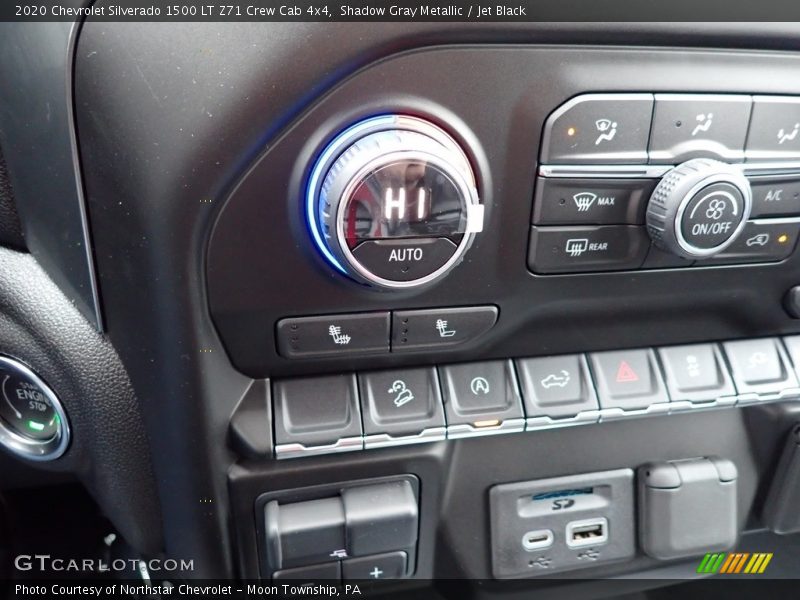 Shadow Gray Metallic / Jet Black 2020 Chevrolet Silverado 1500 LT Z71 Crew Cab 4x4