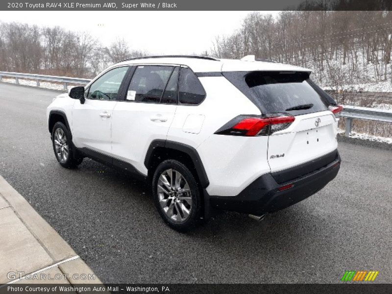 Super White / Black 2020 Toyota RAV4 XLE Premium AWD