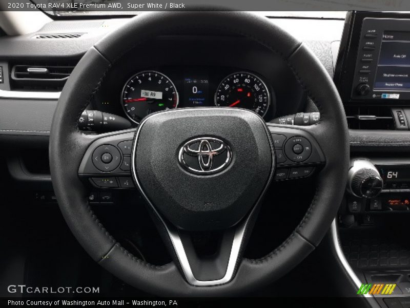 Super White / Black 2020 Toyota RAV4 XLE Premium AWD
