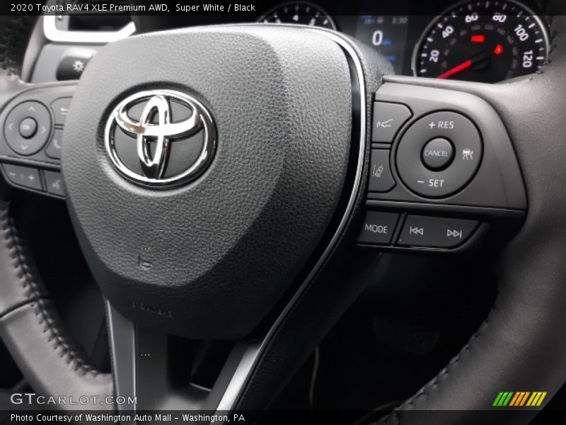 Super White / Black 2020 Toyota RAV4 XLE Premium AWD