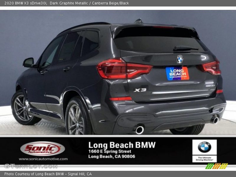 Dark Graphite Metallic / Canberra Beige/Black 2020 BMW X3 sDrive30i