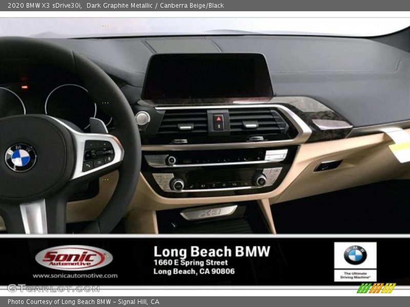 Dark Graphite Metallic / Canberra Beige/Black 2020 BMW X3 sDrive30i
