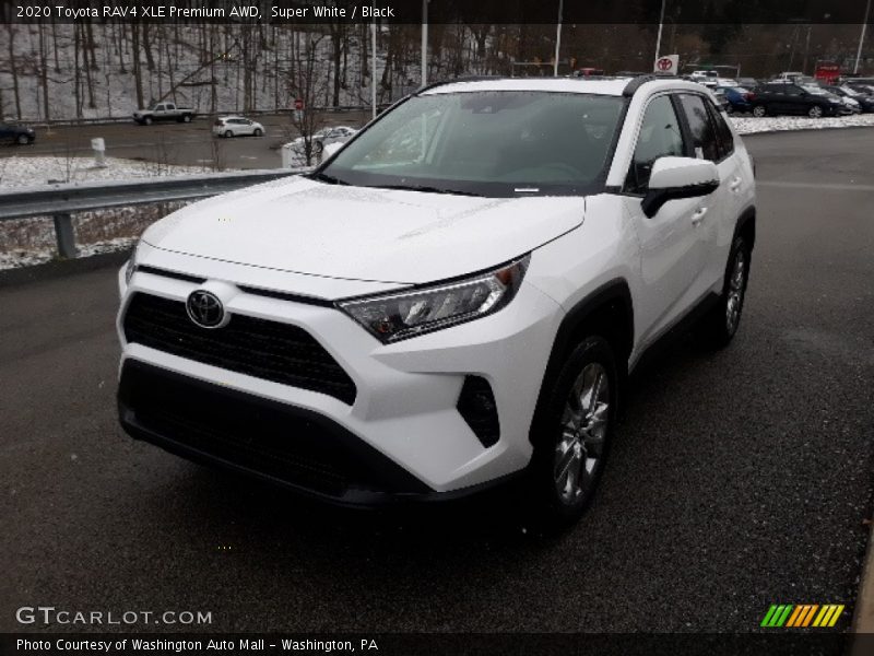 Super White / Black 2020 Toyota RAV4 XLE Premium AWD