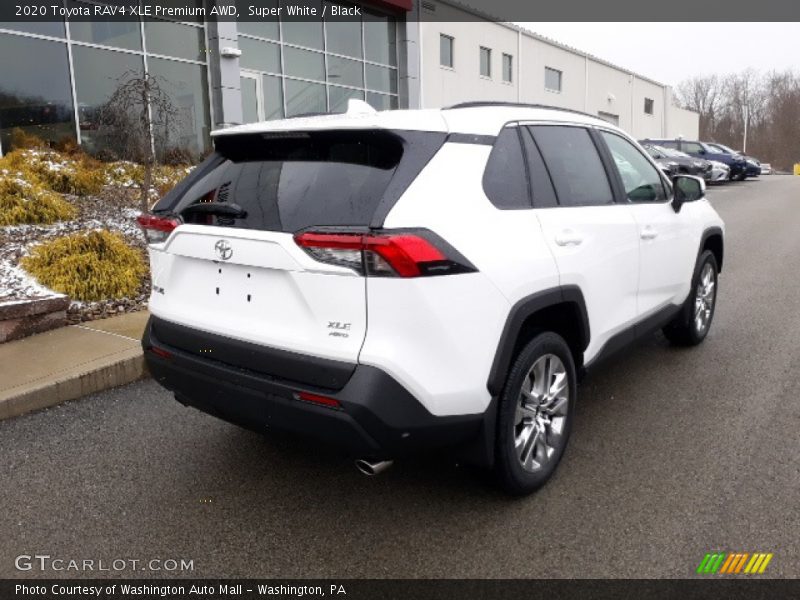 Super White / Black 2020 Toyota RAV4 XLE Premium AWD