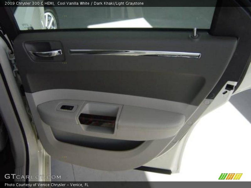 Cool Vanilla White / Dark Khaki/Light Graystone 2009 Chrysler 300 C HEMI