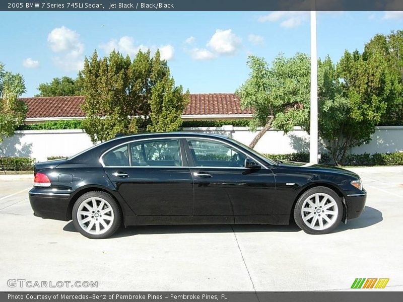 Jet Black / Black/Black 2005 BMW 7 Series 745Li Sedan