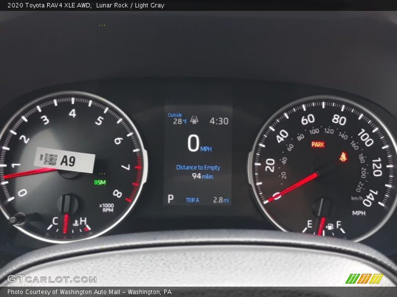 Lunar Rock / Light Gray 2020 Toyota RAV4 XLE AWD