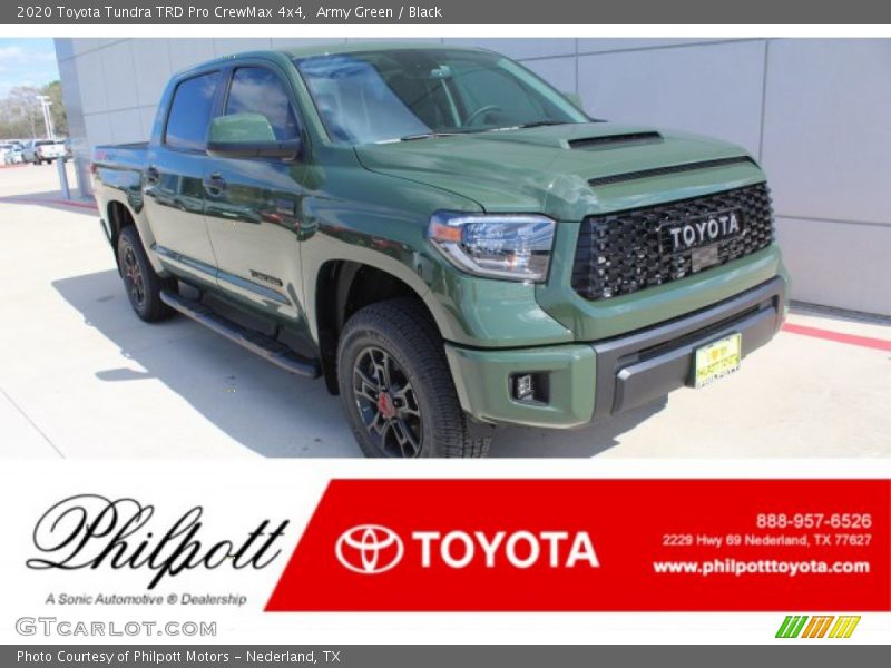 Army Green / Black 2020 Toyota Tundra TRD Pro CrewMax 4x4
