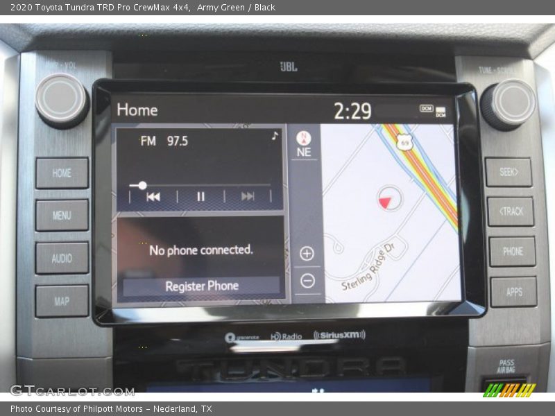 Navigation of 2020 Tundra TRD Pro CrewMax 4x4