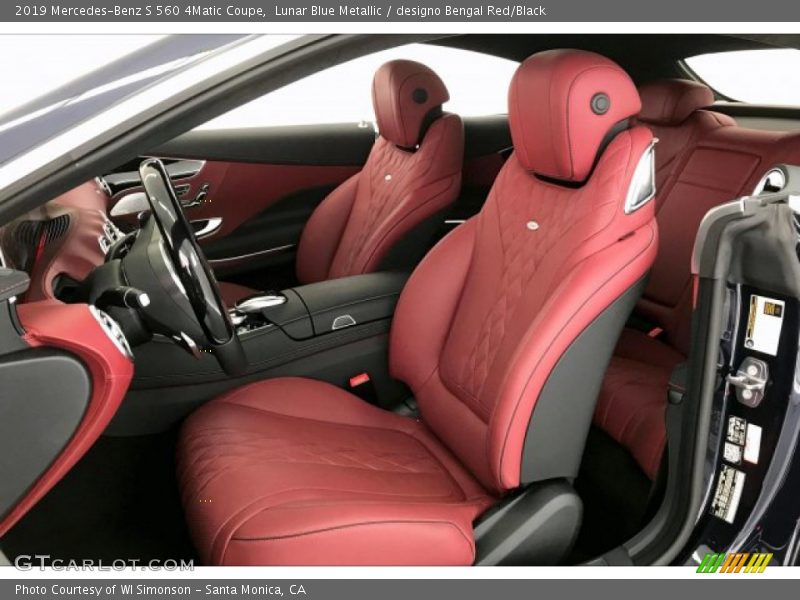 Front Seat of 2019 S 560 4Matic Coupe