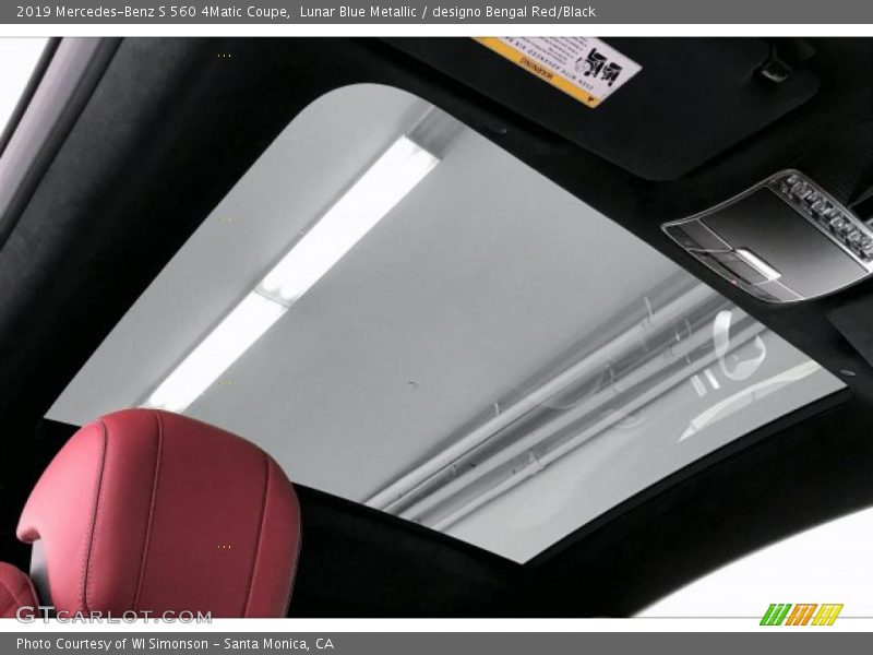 Sunroof of 2019 S 560 4Matic Coupe